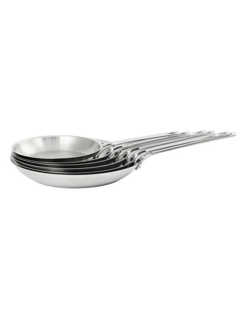 Poêle CRISTEL 1826 inox brossé - 6 tailles