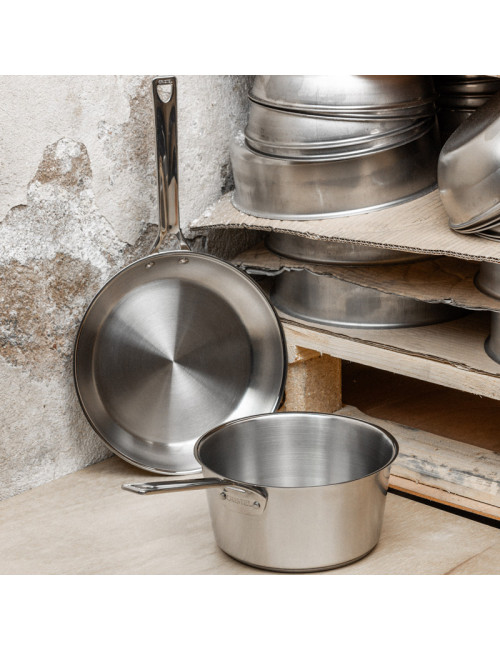 Set de 3 casseroles CRISTEL 1826 inox brossé