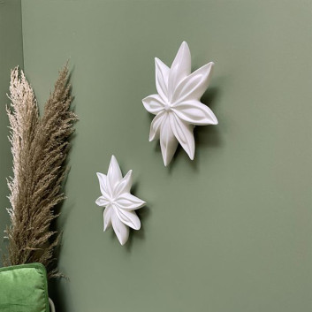 Fleur d'anis Janis Monochromic décoration murale - 3 coloris