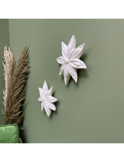 Fleur d'anis Janis Monochromic décoration murale - 3 coloris
