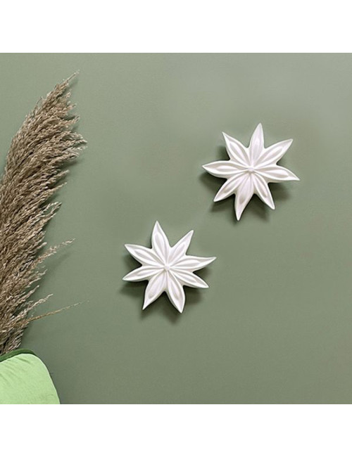 Fleur d'anis Janis Monochromic décoration murale - 3 coloris