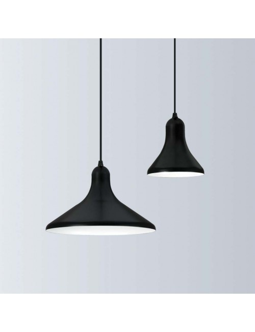 Suspension Luz Eva Piccolo noire 30cm