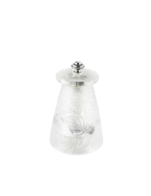 Moulin en cristal Peugeot Lalique à sel sec ou poivre 9cm