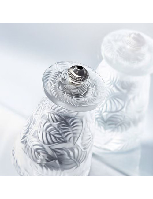 Moulin en cristal Peugeot Lalique à sel sec ou poivre 9cm