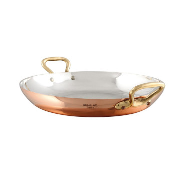 Plat rond en cuivre Mauviel - 3 tailles