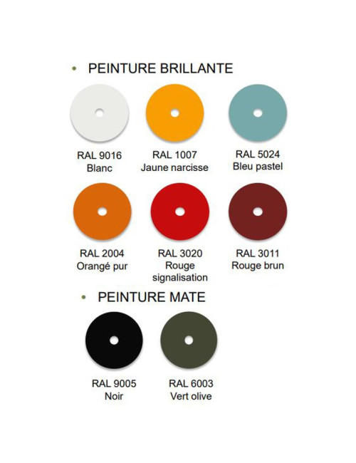 Chaise ajustable Nicolle métal - 8 coloris