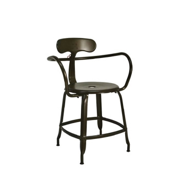 Fauteuil Nicolle métal - 3 hauteurs 8 coloris