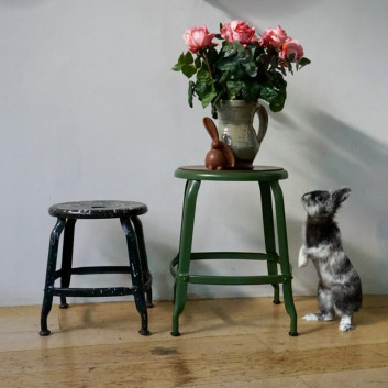 Tabouret Nicolle métal - 5 hauteurs 8 coloris