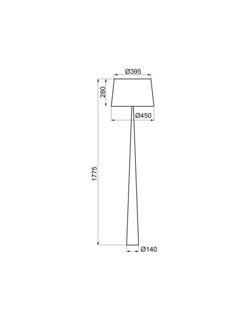 Lampadaire Totem LS bois Aluminor