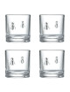 Set de 4 gobelets à whisky Abeille La Rochère