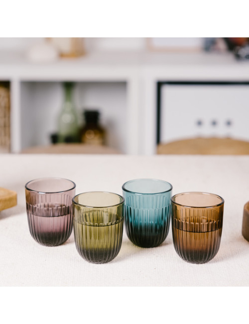 6 verres à eau Ouessant La Rochère gobelets - 4 coloris