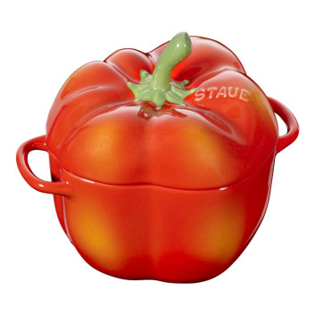 Mini cocotte Staub céramique Poivron 12cm