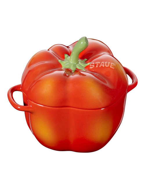 Mini cocotte Staub céramique Poivron 12cm