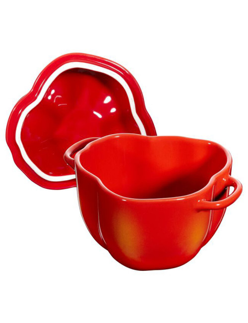 Mini cocotte Staub céramique Poivron 12cm