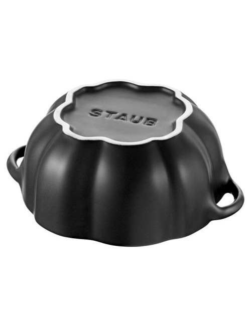 Mini cocotte Staub céramique Citrouille noire - 2 tailles