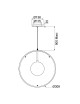 Suspension lustre Cybelle S Aluminor