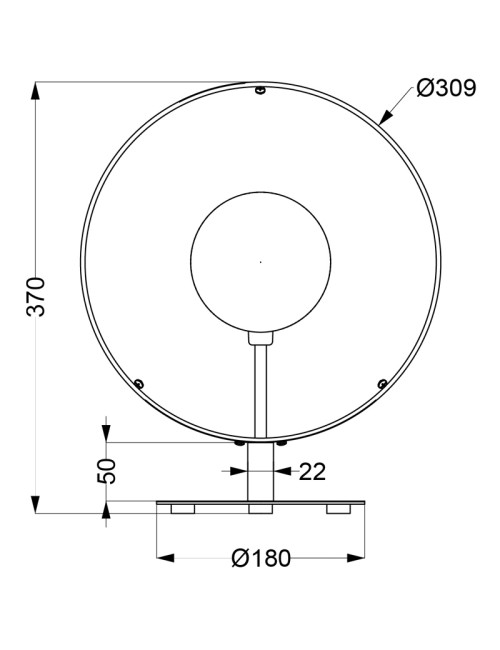 Lampe à poser Cybelle LT Aluminor