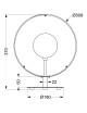 Lampe à poser Cybelle LT Aluminor