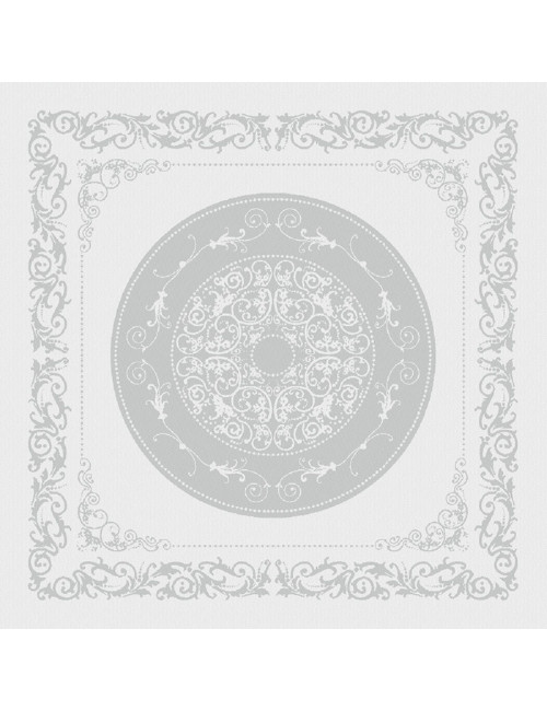 4 serviettes de table Comtesse blanc Garnier Thiebaut