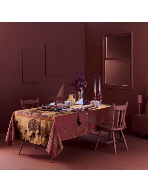 4 serviettes de table Hortensias Garnier Thiebaut - 2 coloris