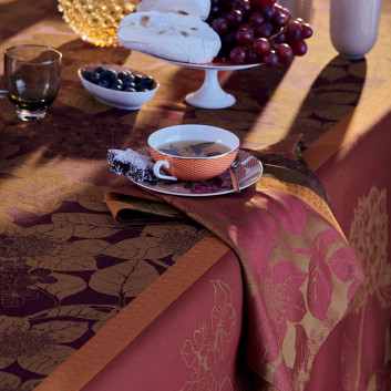 4 serviettes de table Hortensias Garnier Thiebaut - 2 coloris