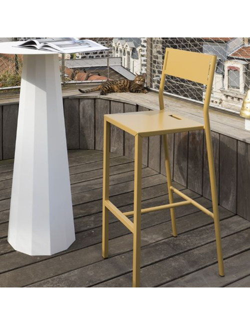 Chaise haute Take Matière Grise - 2 hauteurs 36 coloris