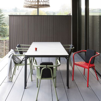 Fauteuil Helm Matière Grise - 38 coloris