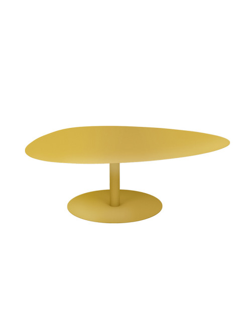 Grande table basse XL Galet Matière Grise - 40 coloris