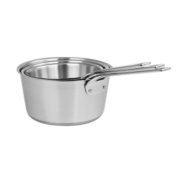 Set de 3 casseroles CRISTEL 1826 inox brossé