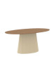 Table basse ovale Ankara chêne Matière Grise - 39 coloris