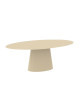Table à manger Ankara acier ovale Matière Grise - 39 coloris