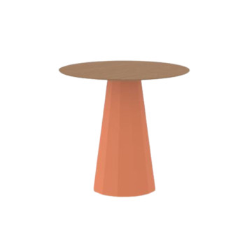 Table à manger Ankara chêne ronde Matière Grise - 39 coloris 3 tailles