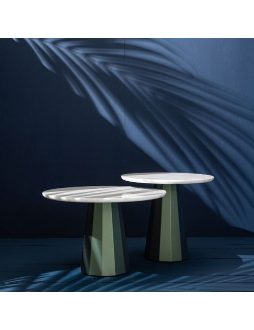 Table basse ronde Ankara marbre Matière Grise - 39 coloris 2 tailles