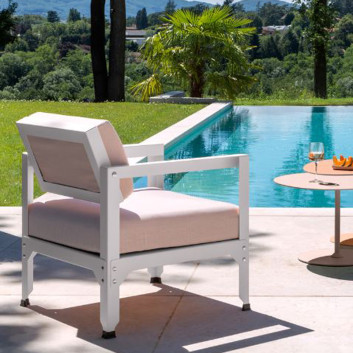 Fauteuil dossier Hegoa basculant Matière Grise acier - 38 coloris