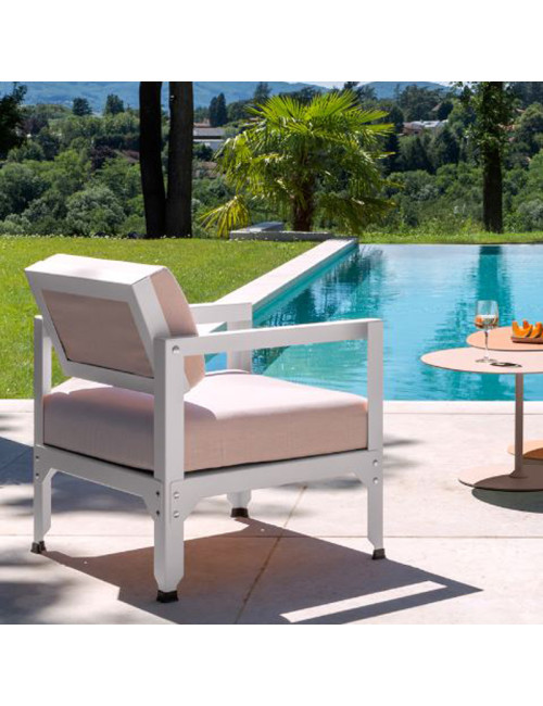 Fauteuil dossier Hegoa basculant Matière Grise acier - 38 coloris