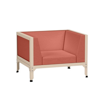Fauteuil club Hegoa Matière Grise acier - 38 coloris