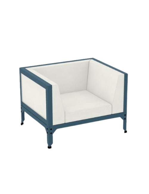 Fauteuil club Hegoa Matière Grise acier - 38 coloris