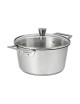 Faitout CRISTEL 1826 inox couvercle verre - 4 tailles