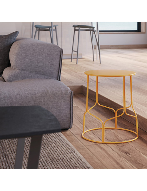 Tabouret bas Virgule H45cm CARRIER - 32 coloris