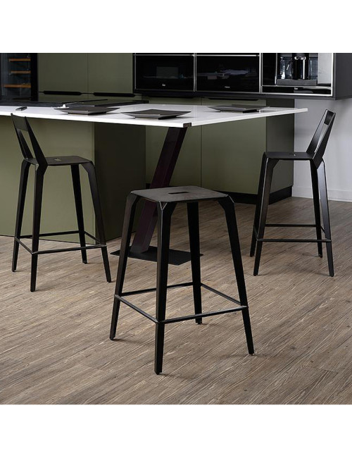 Tabouret snack bar Valence CARRIER - 32 coloris 2 hauteurs