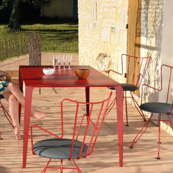 Table Valence 160x90cm CARRIER - 32 coloris 3 hauteurs