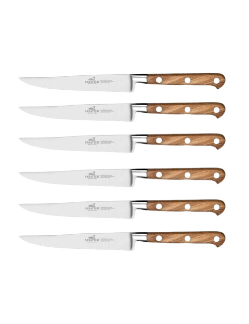 Couteau à steak Sabatier IDEAL bois - 3 finitions
