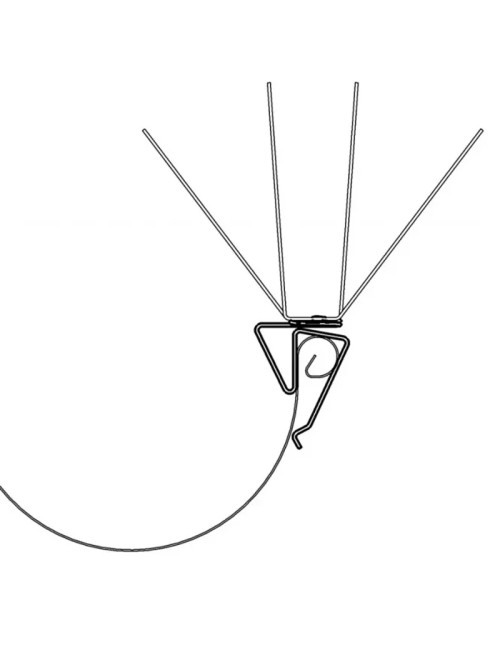Pics anti-volatiles Oisipic pour gouttière avec bourrelet en position droite - 4 tailles
