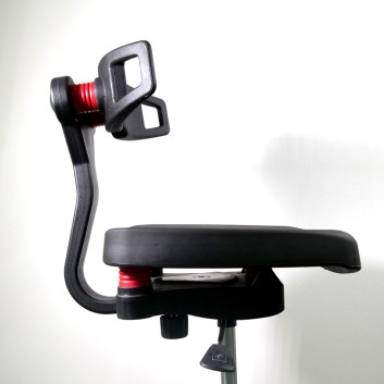 Fauteuil chaise de laboratoire Navailles Koncept noir