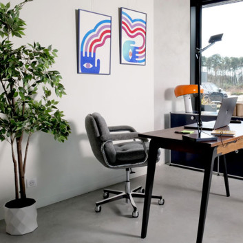 Fauteuil chaise de bureau Navailles Héritage 80 petit dossier - 13 finitions