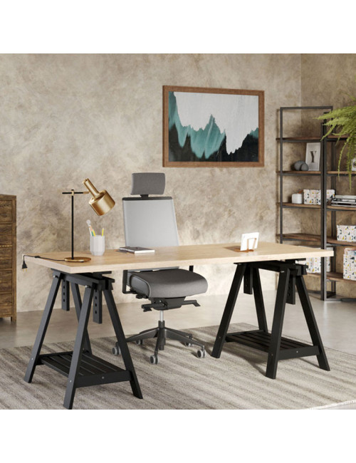Fauteuil chaise de bureau Navailles Great Marcel résille - 6 finitions