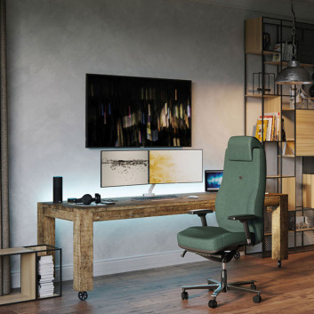Fauteuil chaise de bureau Navailles Lead Ernest 24/24 - 15 finitions