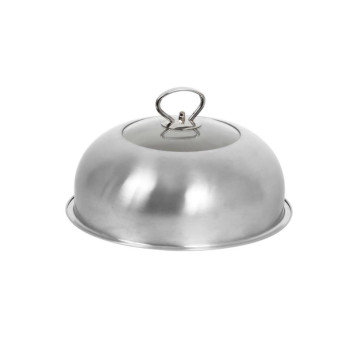 Cloche en inox Le Marquier cuisson à l'étouffée plancha - avec ou sans thermomètre