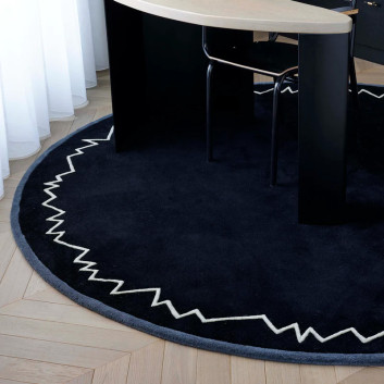 Tapis Baikal Noir Toulemonde Bochart - 2 dimensions