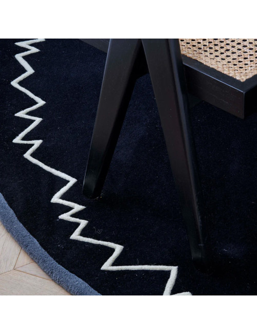 Tapis Baikal Noir Toulemonde Bochart - 2 dimensions